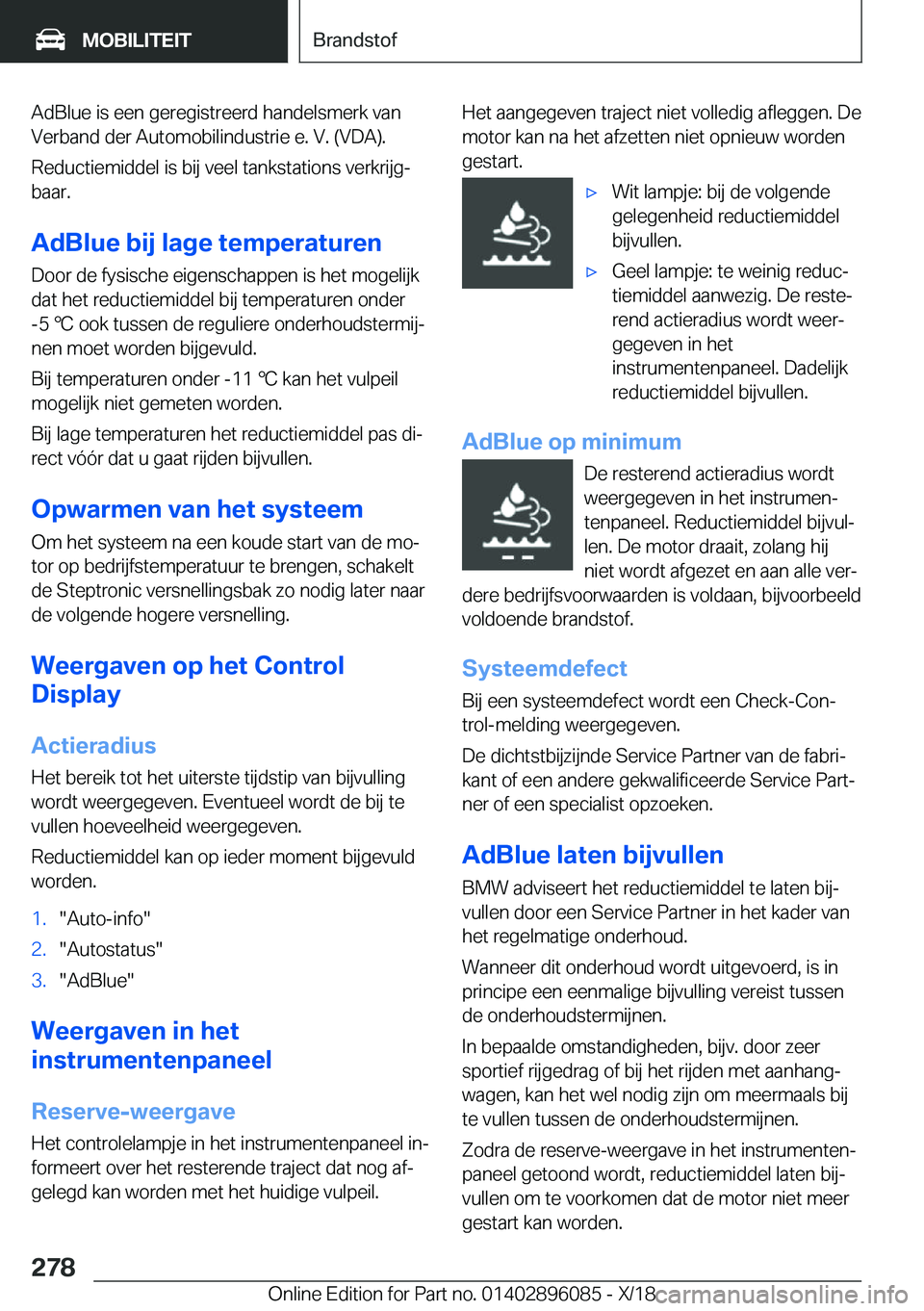 BMW X6 2019  Instructieboekjes (in Dutch) �A�d�B�l�u�e��i�s��e�e�n��g�e�r�e�g�i�s�t�r�e�e�r�d��h�a�n�d�e�l�s�m�e�r�k��v�a�n
�V�e�r�b�a�n�d��d�e�r��A�u�t�o�m�o�b�i�l�i�n�d�u�s�t�r�i�e��e�.��V�.��(�V�D�A�)�.
�R�e�d�u�c�t�i�e�m�i�d�d�e