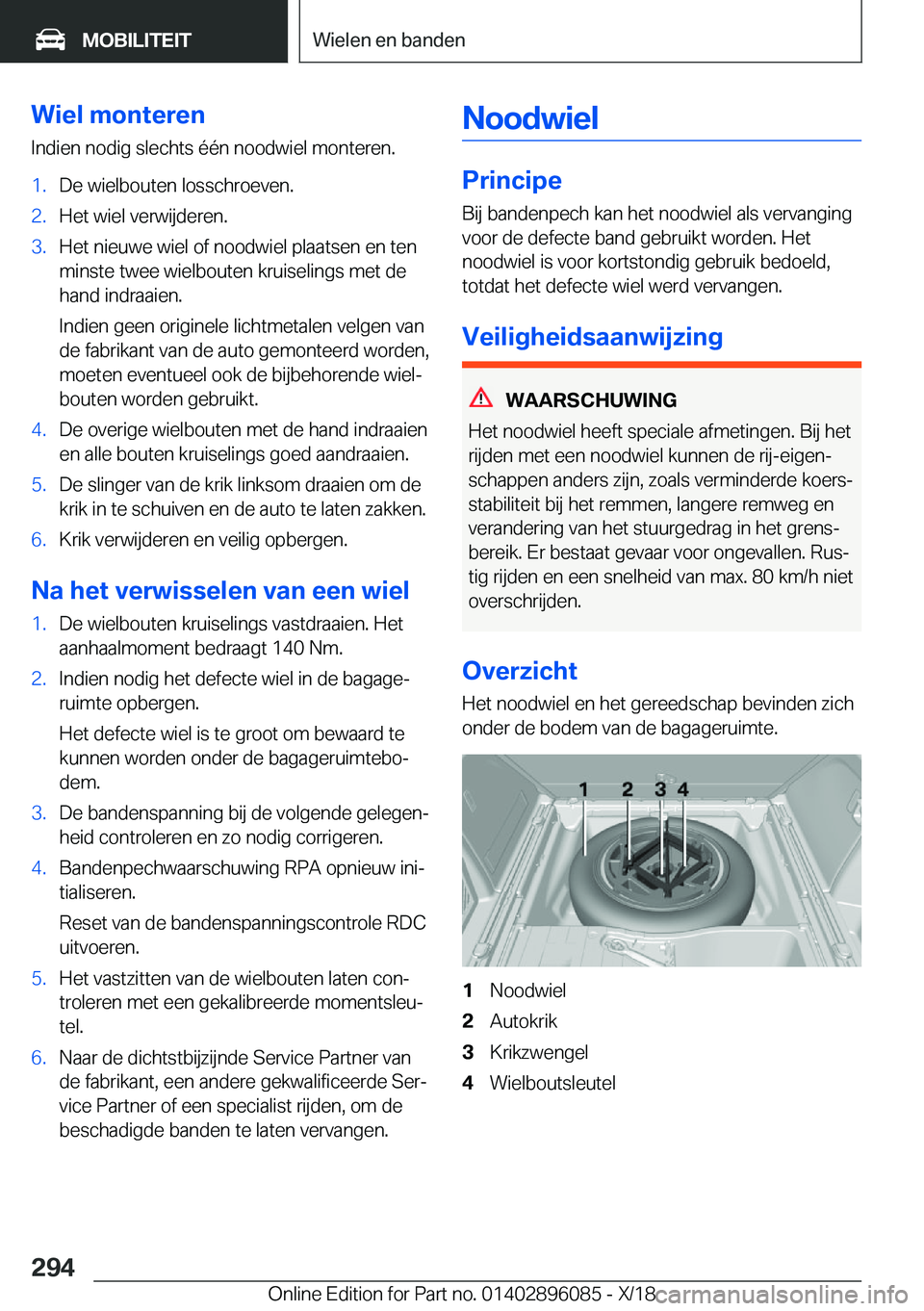 BMW X6 2019  Instructieboekjes (in Dutch) �W�i�e�l��m�o�n�t�e�r�e�n
�I�n�d�i�e�n��n�o�d�i�g��s�l�e�c�h�t�s��