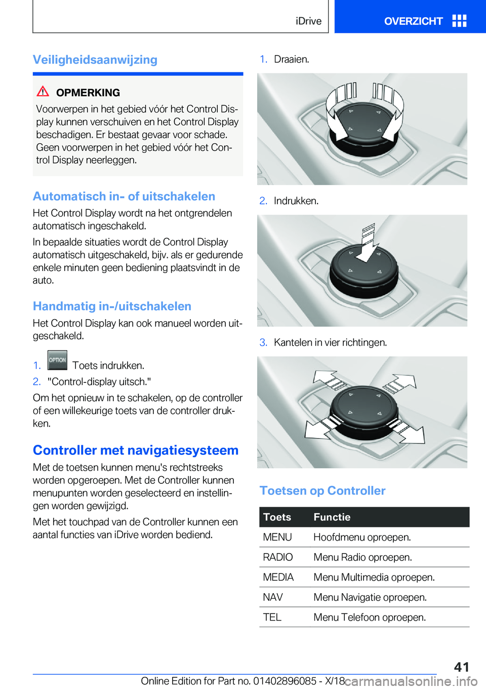 BMW X6 2019  Instructieboekjes (in Dutch) �V�e�i�l�i�g�h�e�i�d�s�a�a�n�w�i�j�z�i�n�g
�O�P�M�E�R�K�I�N�G
�V�o�o�r�w�e�r�p�e�n��i�n��h�e�t��g�e�b�i�e�d��v�