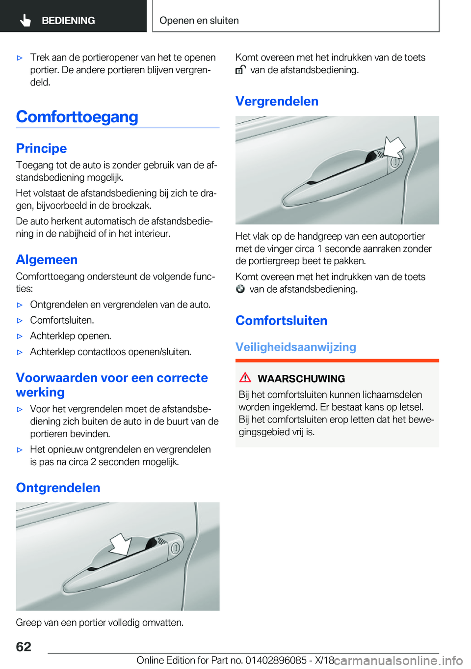 BMW X6 2019  Instructieboekjes (in Dutch) 'x�T�r�e�k��a�a�n��d�e��p�o�r�t�i�e�r�o�p�e�n�e�r��v�a�n��h�e�t��t�e��o�p�e�n�e�n
�p�o�r�t�i�e�r�.��D�e��a�n�d�e�r�e��p�o�r�t�i�e�r�e�n��b�l�i�j�v�e�n��v�e�r�g�r�e�nj
�d�e�l�d�.
�C�o�