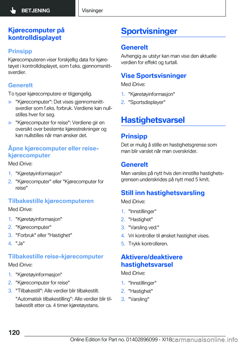 BMW X6 2019  InstruksjonsbØker (in Norwegian) �K�j�