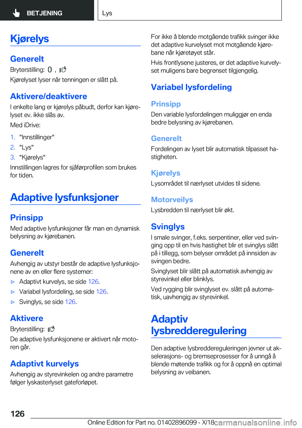 BMW X6 2019  InstruksjonsbØker (in Norwegian) �K�j�