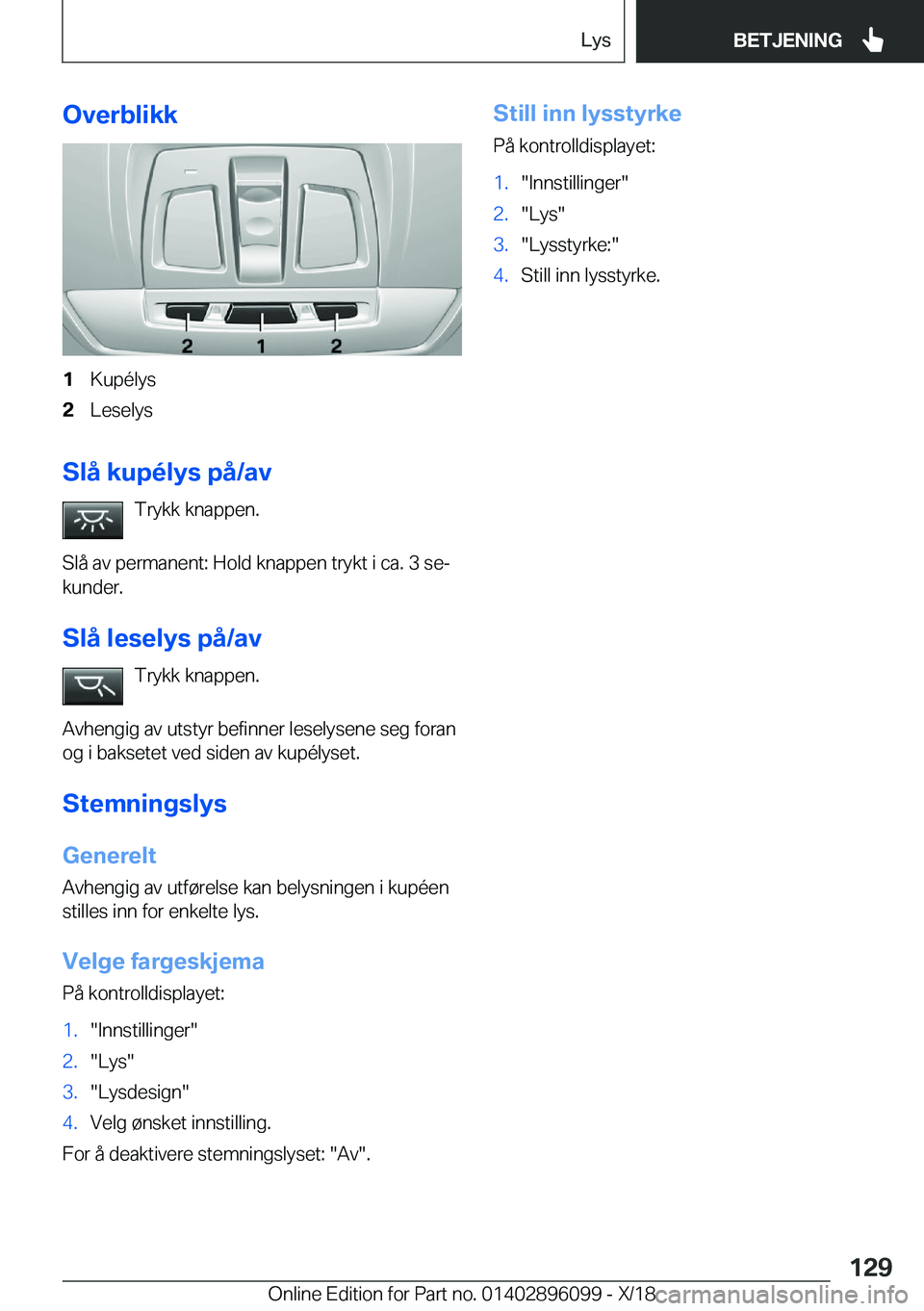 BMW X6 2019  InstruksjonsbØker (in Norwegian) �O�v�e�r�b�l�i�k�k�1�K�u�p�