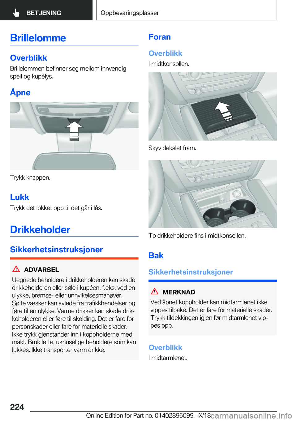 BMW X6 2019  InstruksjonsbØker (in Norwegian) �B�r�i�l�l�e�l�o�m�m�e
�O�v�e�r�b�l�i�k�k
�B�r�i�l�l�e�l�o�m�m�e�n��b�e�f�i�n�n�e�r��s�e�g��m�e�l�l�o�m��i�n�n�v�e�n�d�i�g
�s�p�e�i�l��o�g��k�u�p�