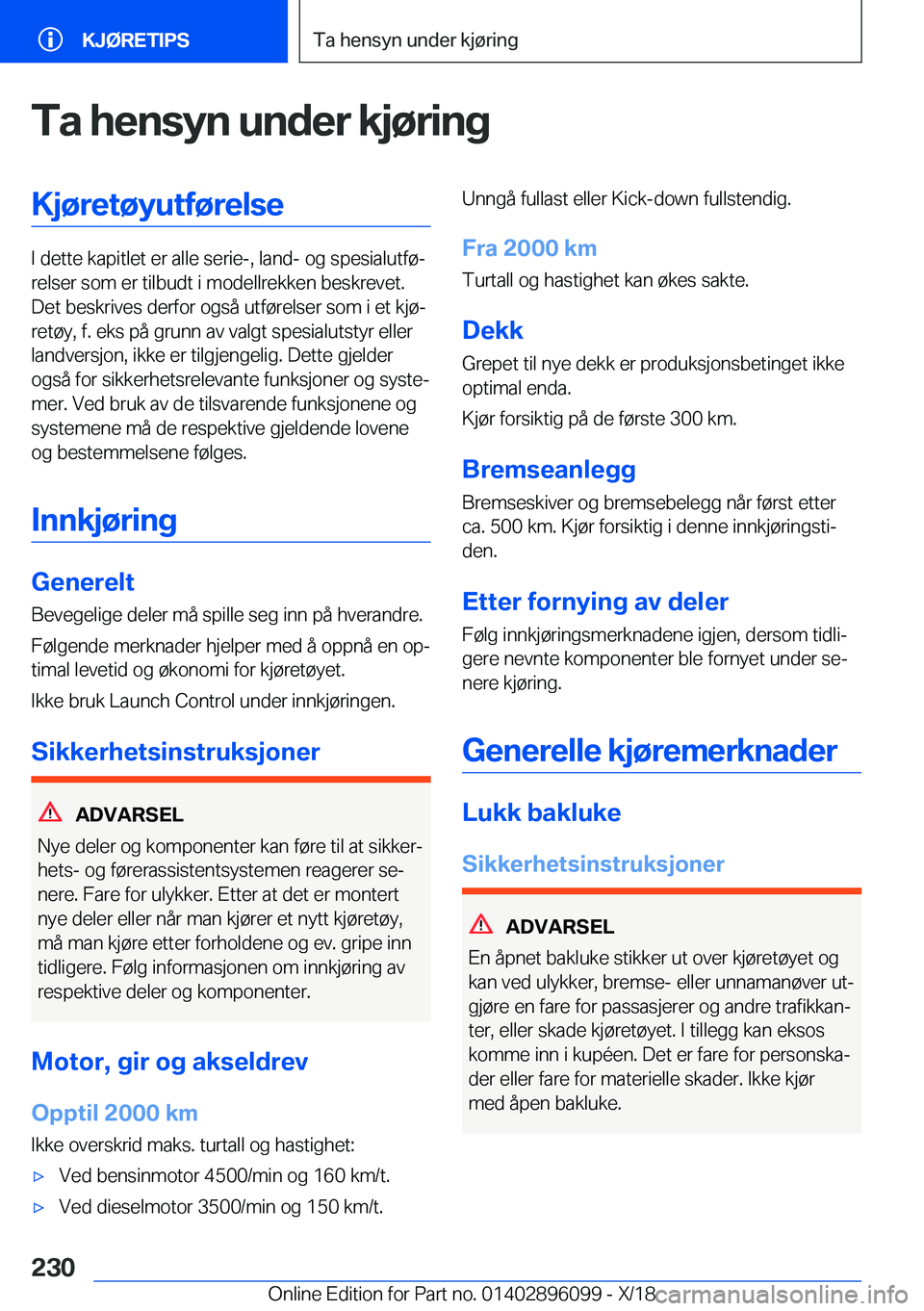 BMW X6 2019  InstruksjonsbØker (in Norwegian) �T�a��h�e�n�s�y�n��u�n�d�e�r��k�j�