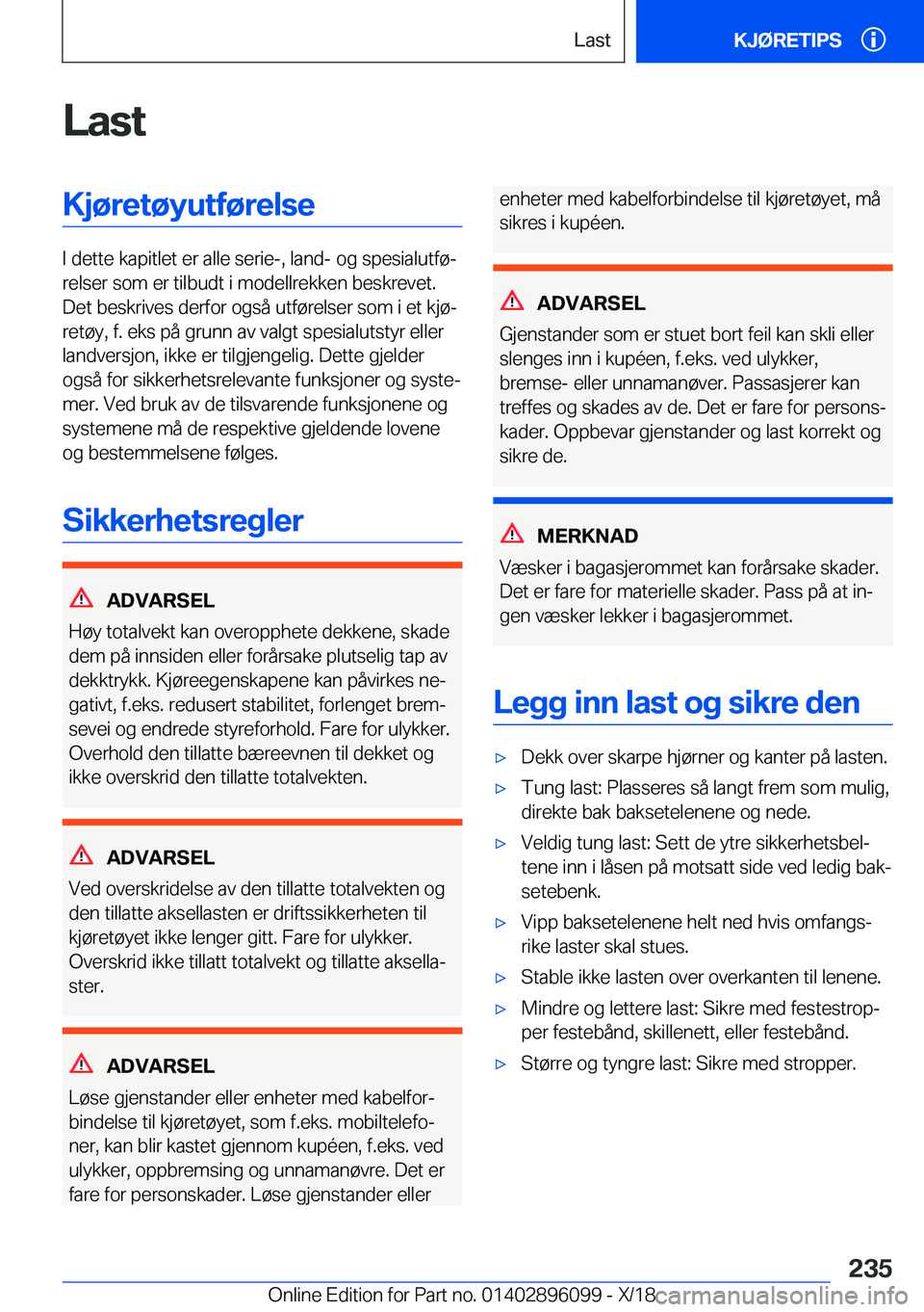 BMW X6 2019  InstruksjonsbØker (in Norwegian) �L�a�s�t�K�j�