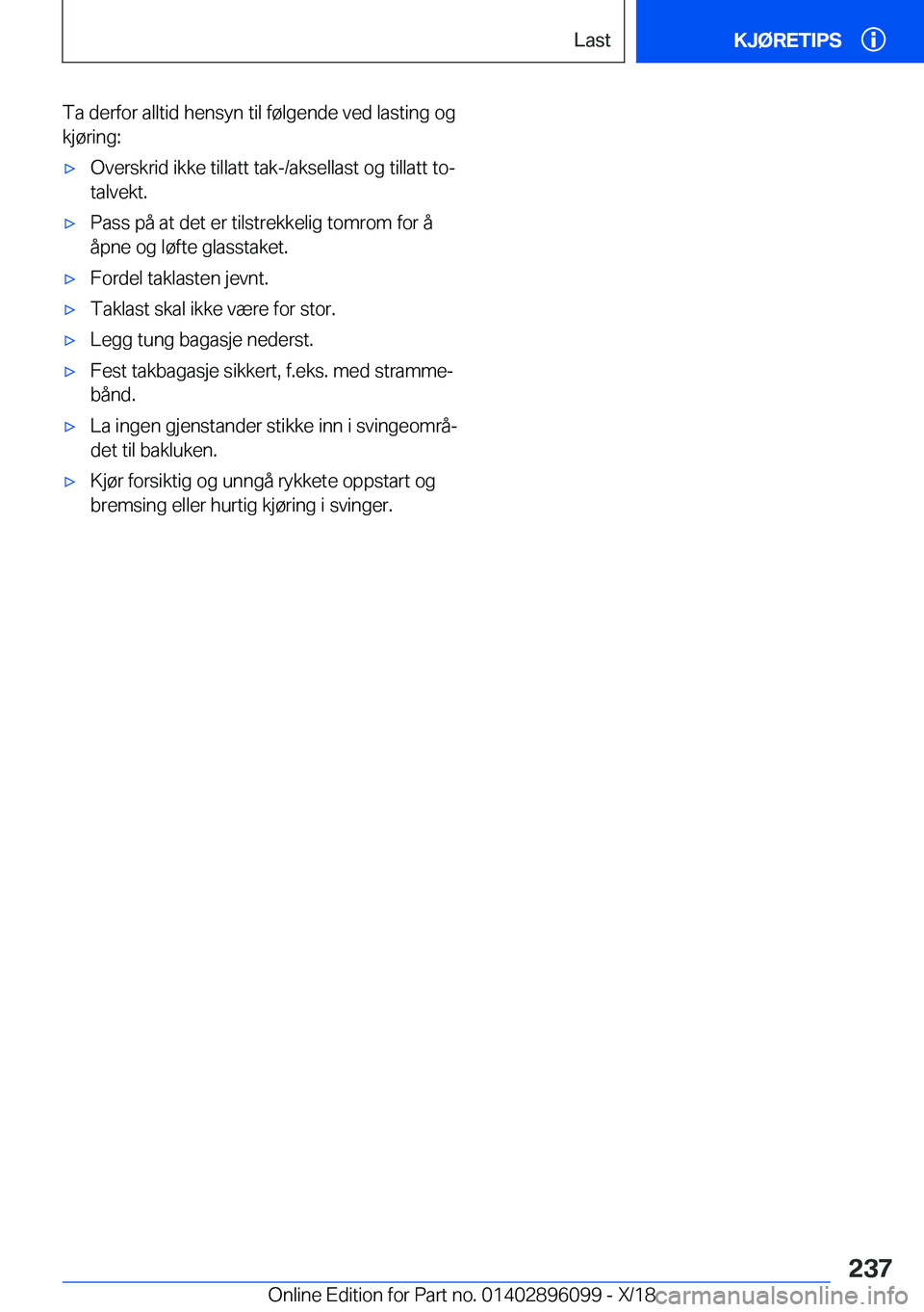 BMW X6 2019  InstruksjonsbØker (in Norwegian) �T�a��d�e�r�f�o�r��a�l�l�t�i�d��h�e�n�s�y�n��t�i�l��f�