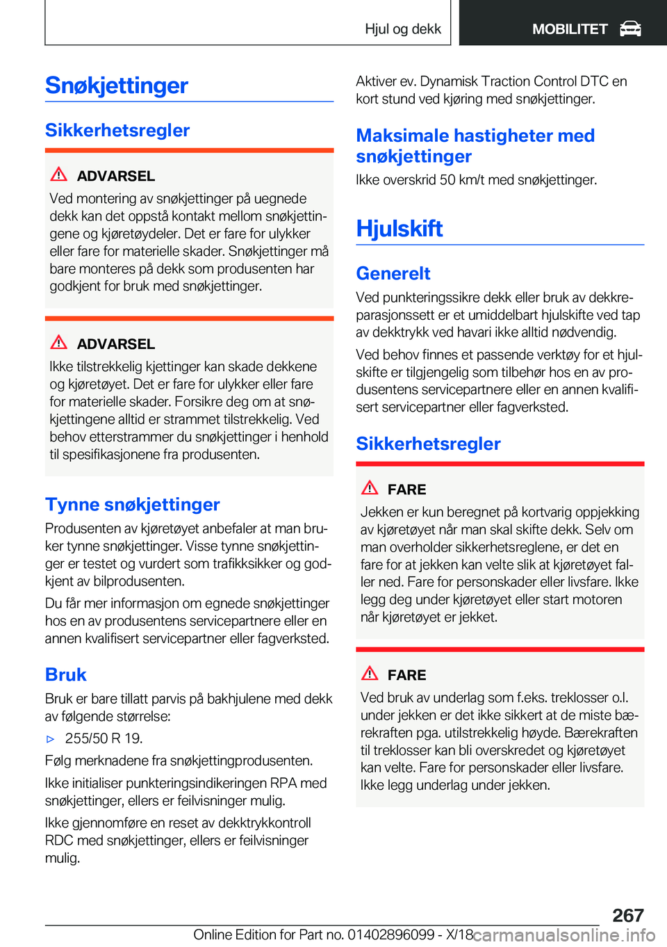 BMW X6 2019  InstruksjonsbØker (in Norwegian) �S�n�