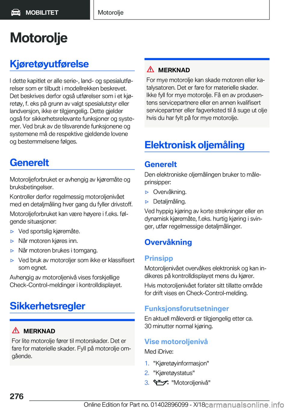BMW X6 2019  InstruksjonsbØker (in Norwegian) �M�o�t�o�r�o�l�j�e�K�j�