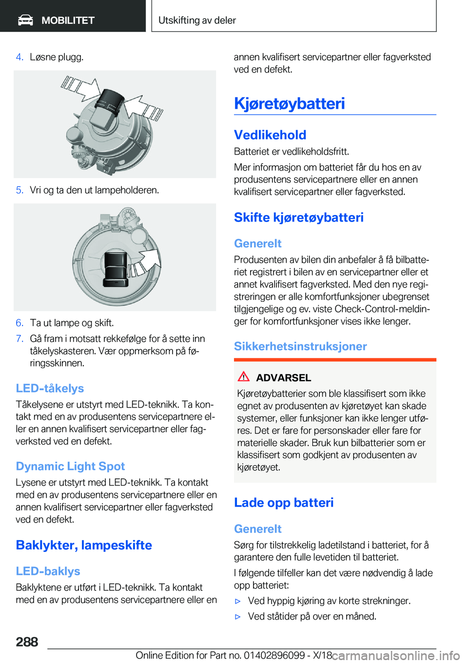 BMW X6 2019  InstruksjonsbØker (in Norwegian) �4�.�L�
