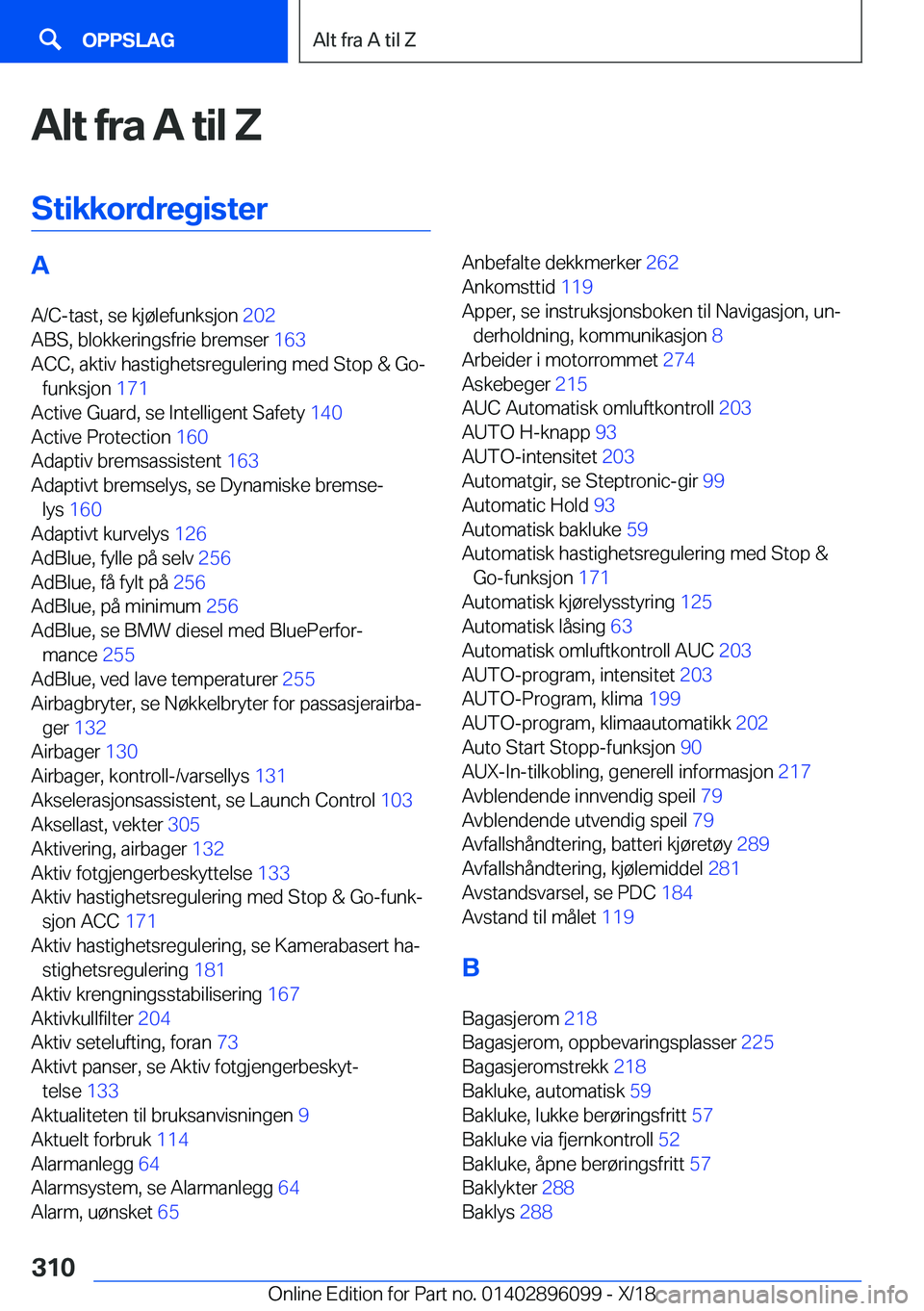 BMW X6 2019  InstruksjonsbØker (in Norwegian) �A�l�t��f�r�a��A��t�i�l��Z�S�t�i�k�k�o�r�d�r�e�g�i�s�t�e�r�A�A�/�C�-�t�a�s�t�,��s�e��k�j�