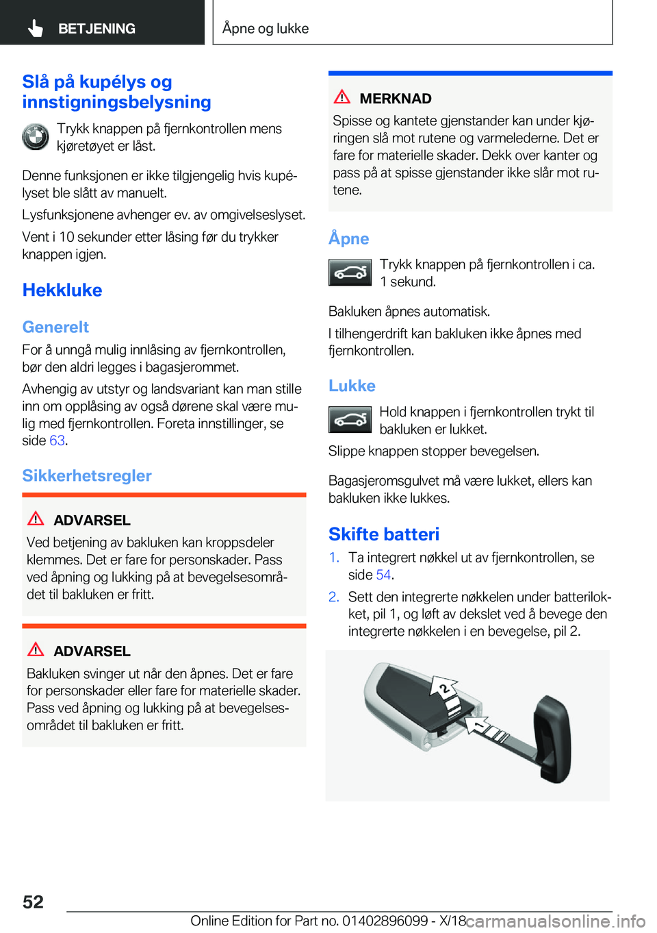 BMW X6 2019  InstruksjonsbØker (in Norwegian) �S�l�å��p�å��k�u�p�