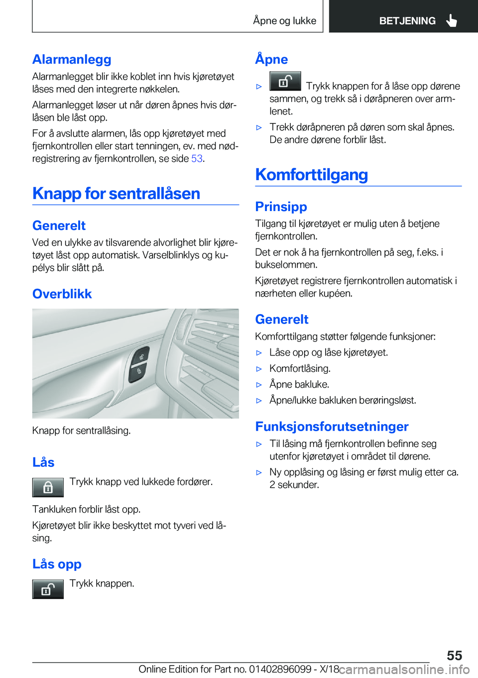 BMW X6 2019  InstruksjonsbØker (in Norwegian) �A�l�a�r�m�a�n�l�e�g�g�A�l�a�r�m�a�n�l�e�g�g�e�t��b�l�i�r��i�k�k�e��k�o�b�l�e�t��i�n�n��h�v�i�s��k�j�