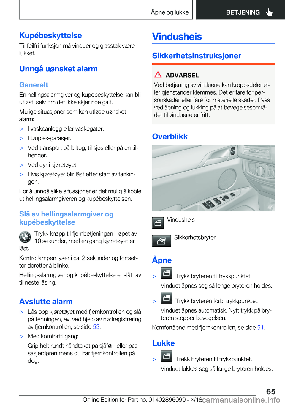 BMW X6 2019  InstruksjonsbØker (in Norwegian) �K�u�p�