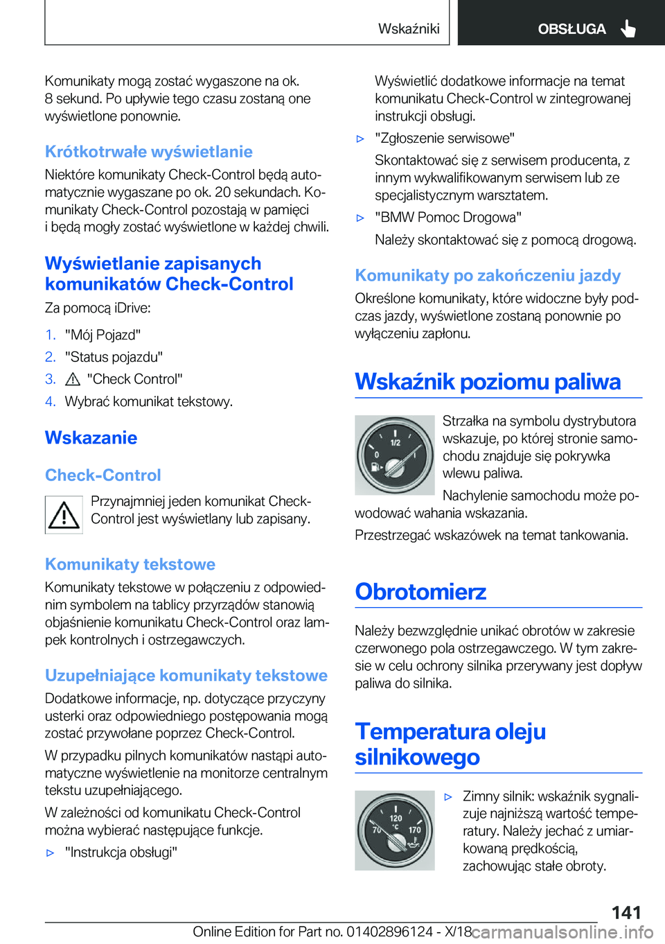 BMW X6 2019  Instrukcja obsługi (in Polish) �K�o�m�u�n�i�k�a�t�y��m�o�g�