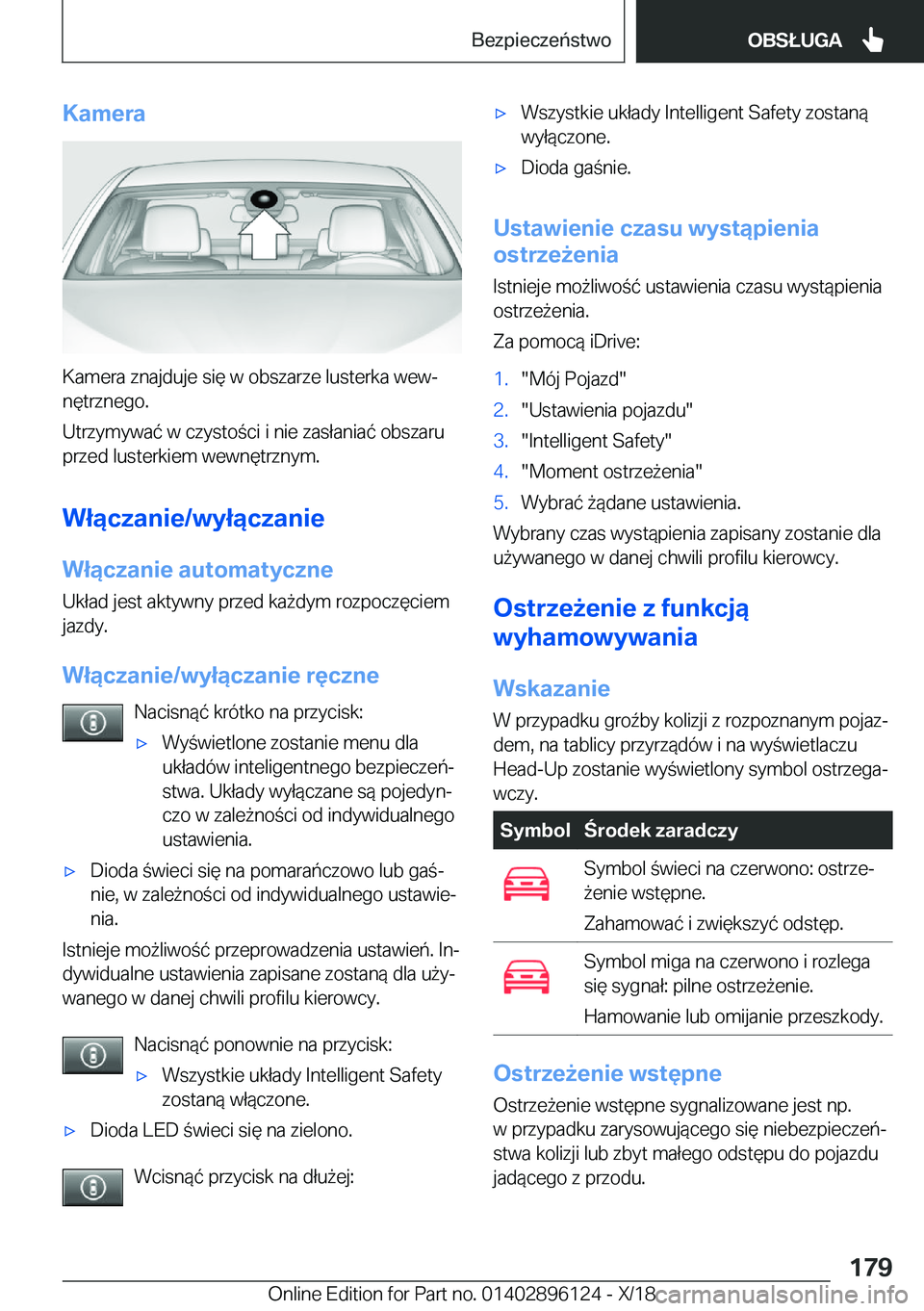BMW X6 2019  Instrukcja obsługi (in Polish) �K�a�m�e�r�a
�K�a�m�e�r�a��z�n�a�j�d�u�j�e��s�i�