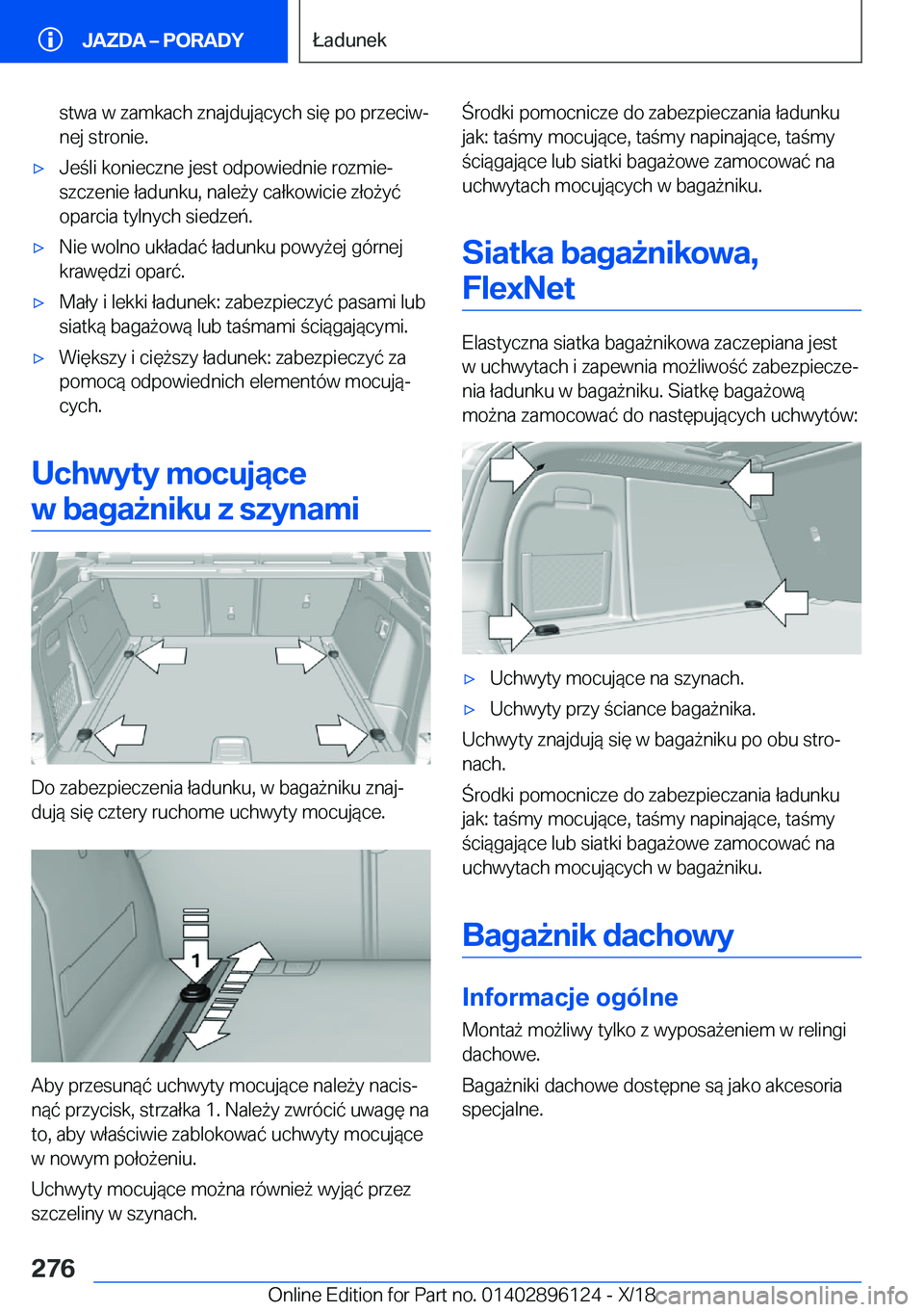 BMW X6 2019  Instrukcja obsługi (in Polish) �s�t�w�a��w��z�a�m�k�a�c�h��z�n�a�j�d�u�j�