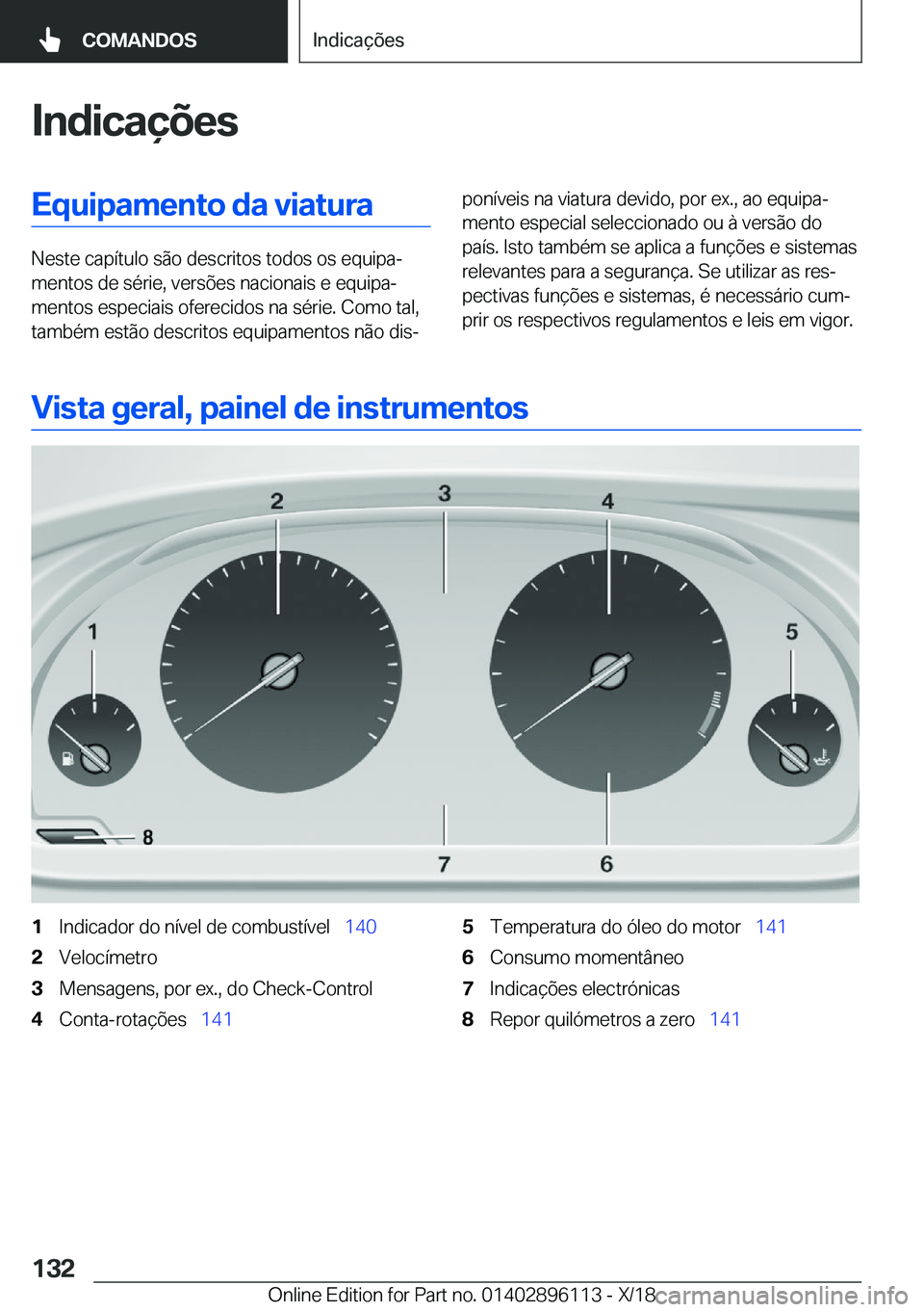 BMW X6 2019  Manual do condutor (in Portuguese) �I�n�d�i�c�a�