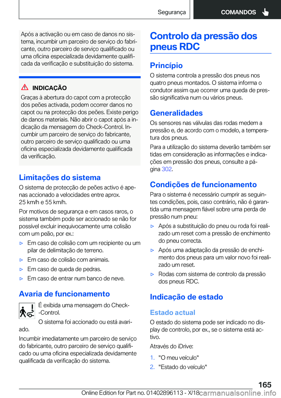 BMW X6 2019  Manual do condutor (in Portuguese) �A�p�ó�s��a��a�c�t�i�v�a�