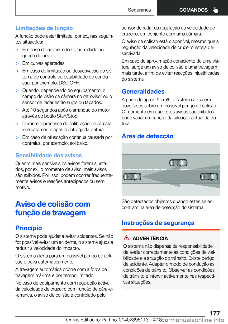 BMW X6 2019  Manual do condutor (in Portuguese) �L�i�m�i�t�a�