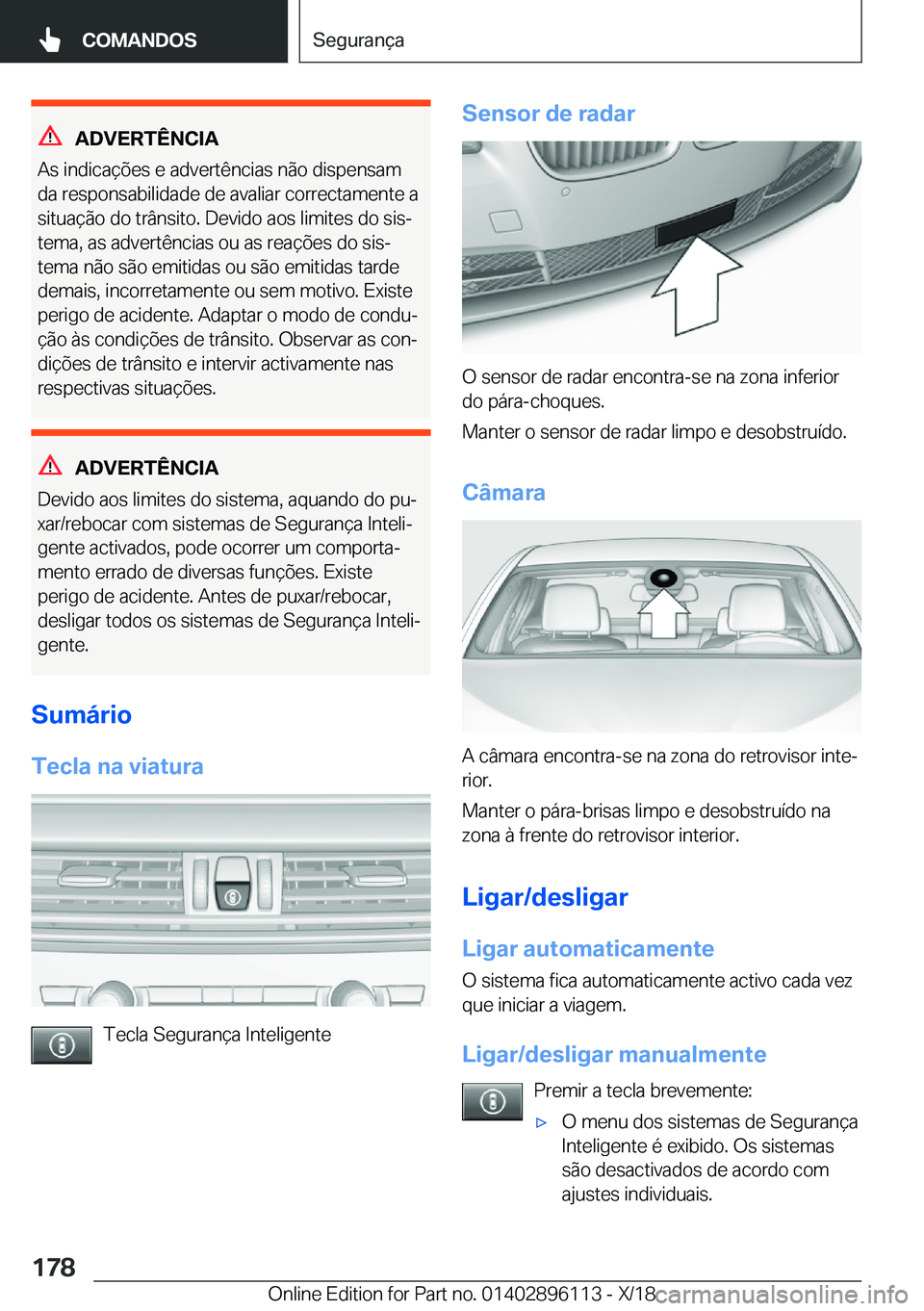 BMW X6 2019  Manual do condutor (in Portuguese) �A�D�V�E�R�T�