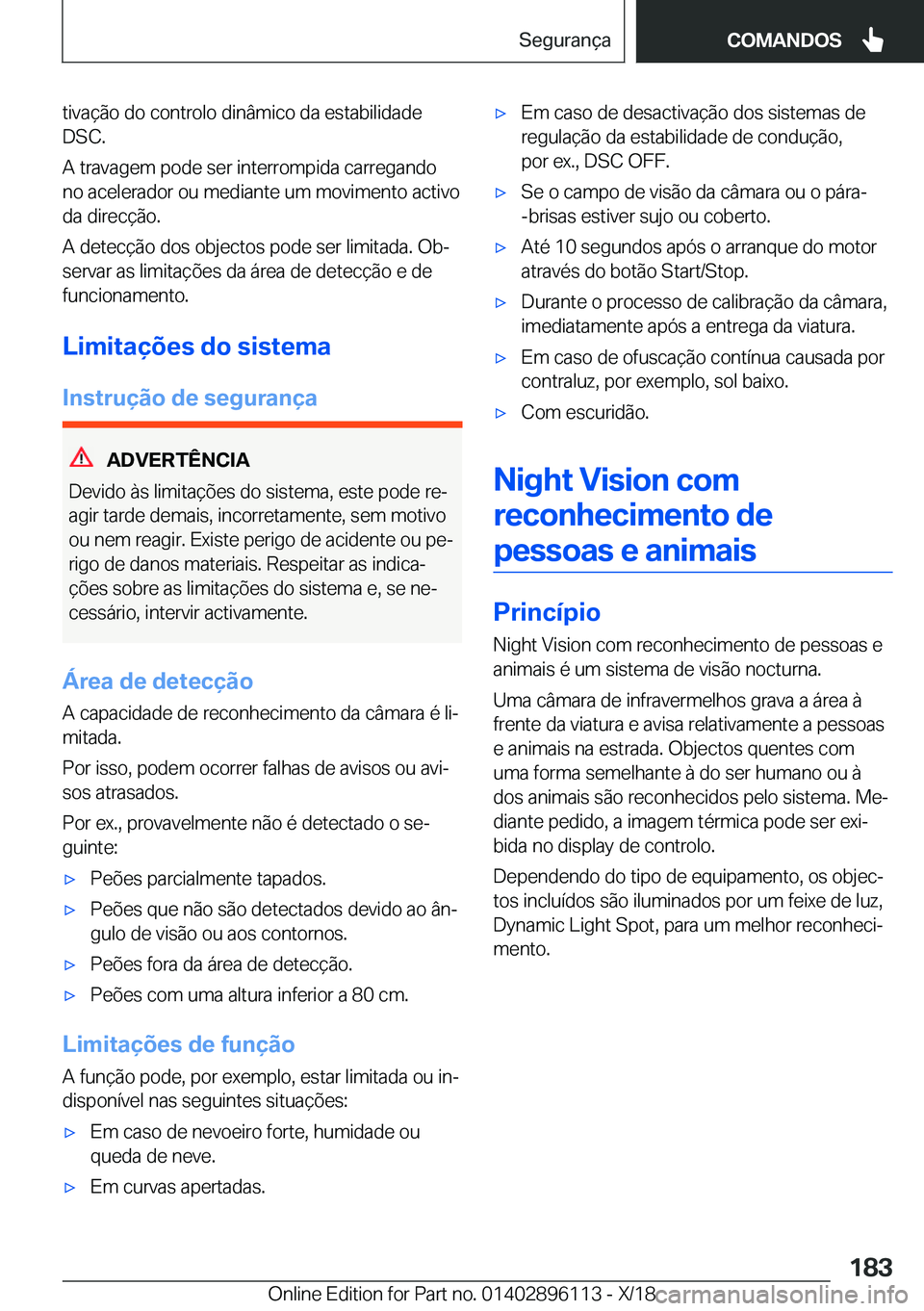 BMW X6 2019  Manual do condutor (in Portuguese) �t�i�v�a�