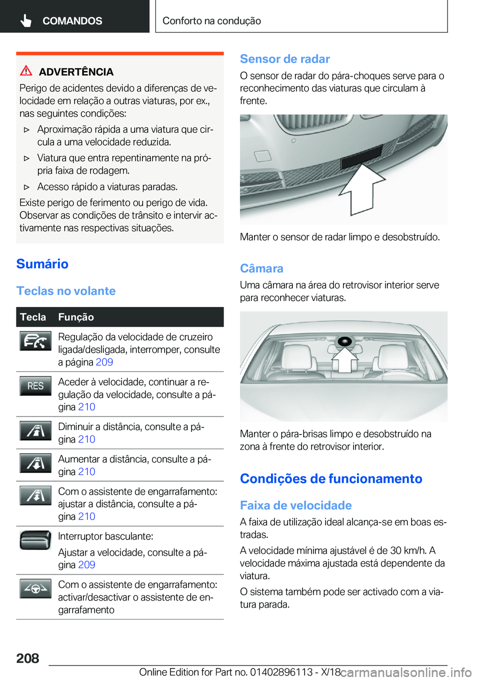 BMW X6 2019  Manual do condutor (in Portuguese) �A�D�V�E�R�T�