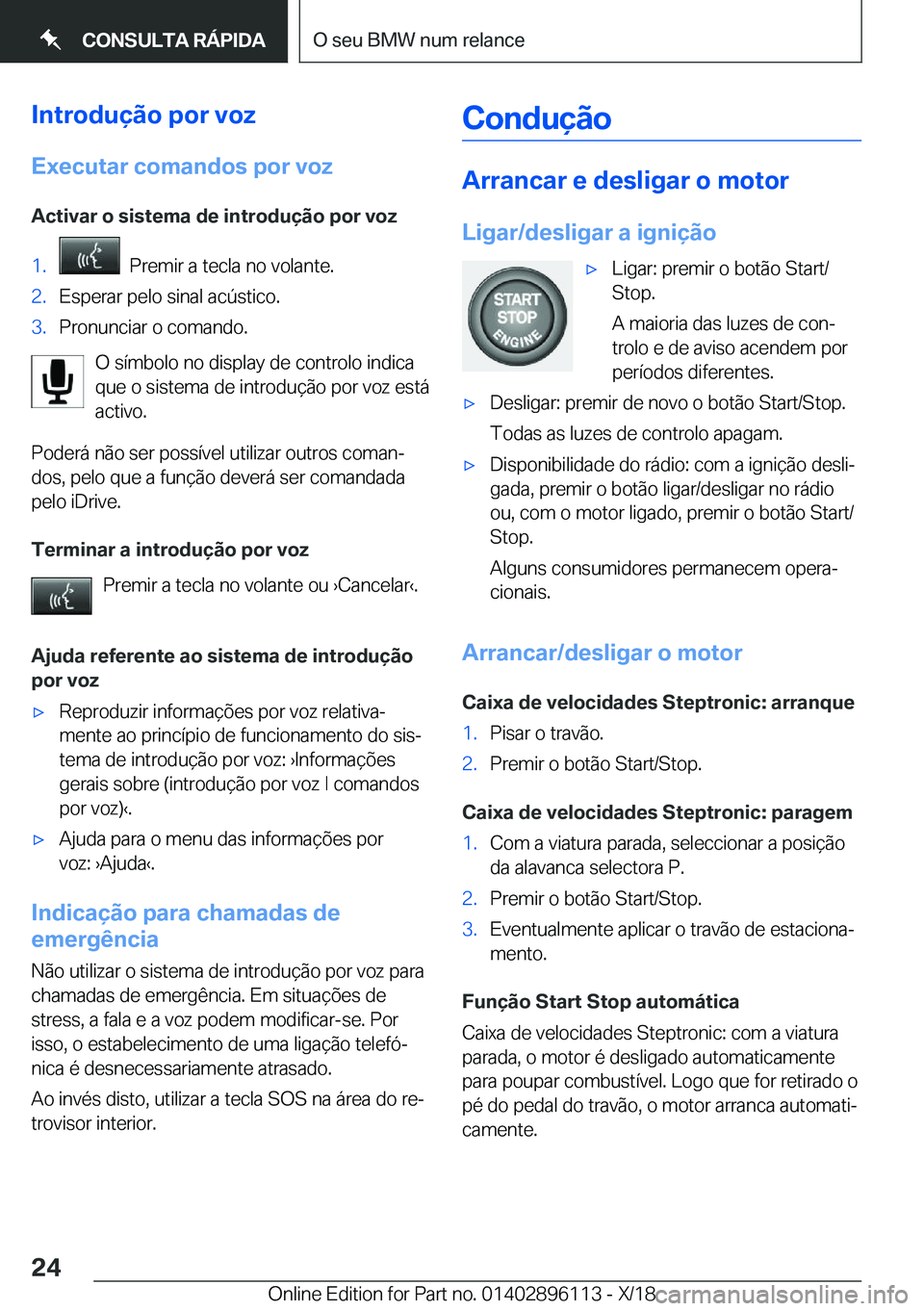 BMW X6 2019  Manual do condutor (in Portuguese) �I�n�t�r�o�d�u�