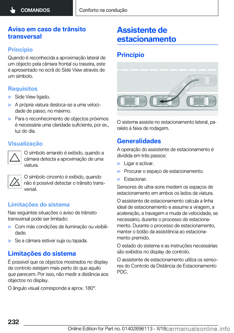 BMW X6 2019  Manual do condutor (in Portuguese) �A�v�i�s�o��e�m��c�a�s�o��d�e��t�r�â�n�s�i�t�o
�t�r�a�n�s�v�e�r�s�a�l
�P�r�i�n�c�