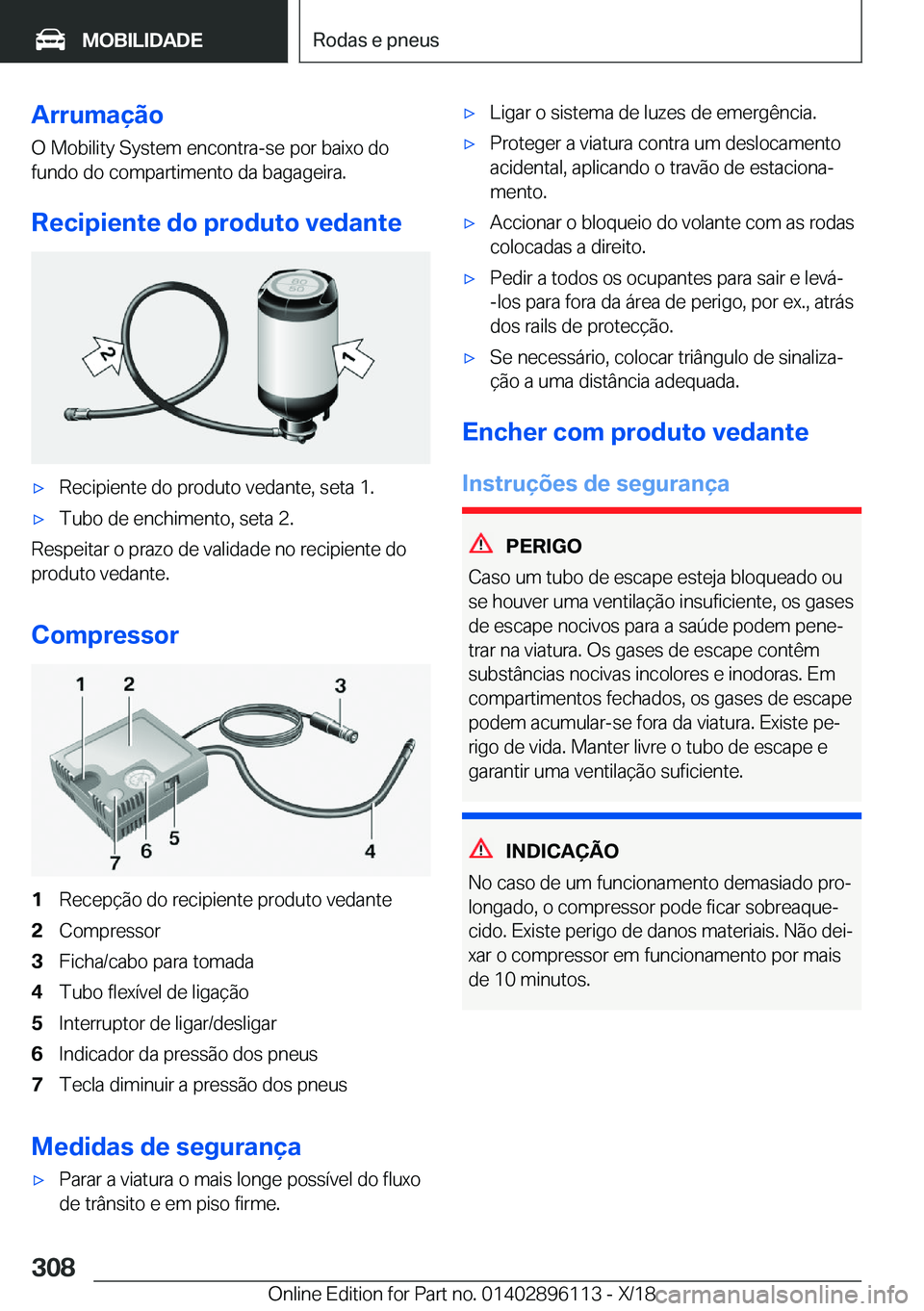 BMW X6 2019  Manual do condutor (in Portuguese) �A�r�r�u�m�a�