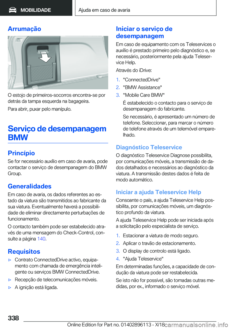 BMW X6 2019  Manual do condutor (in Portuguese) �A�r�r�u�m�a�