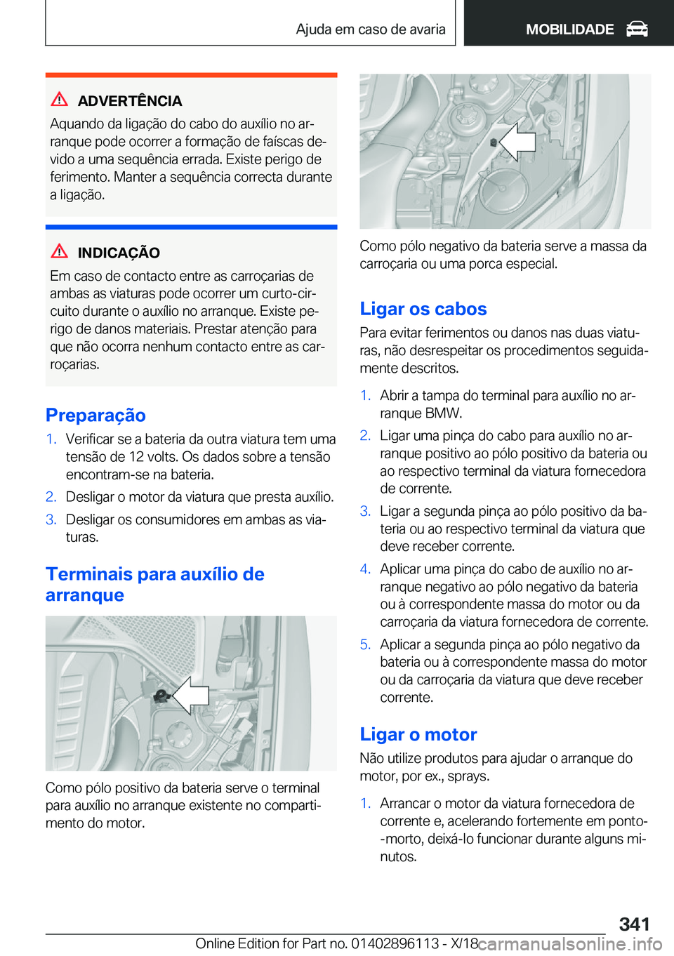 BMW X6 2019  Manual do condutor (in Portuguese) �A�D�V�E�R�T�