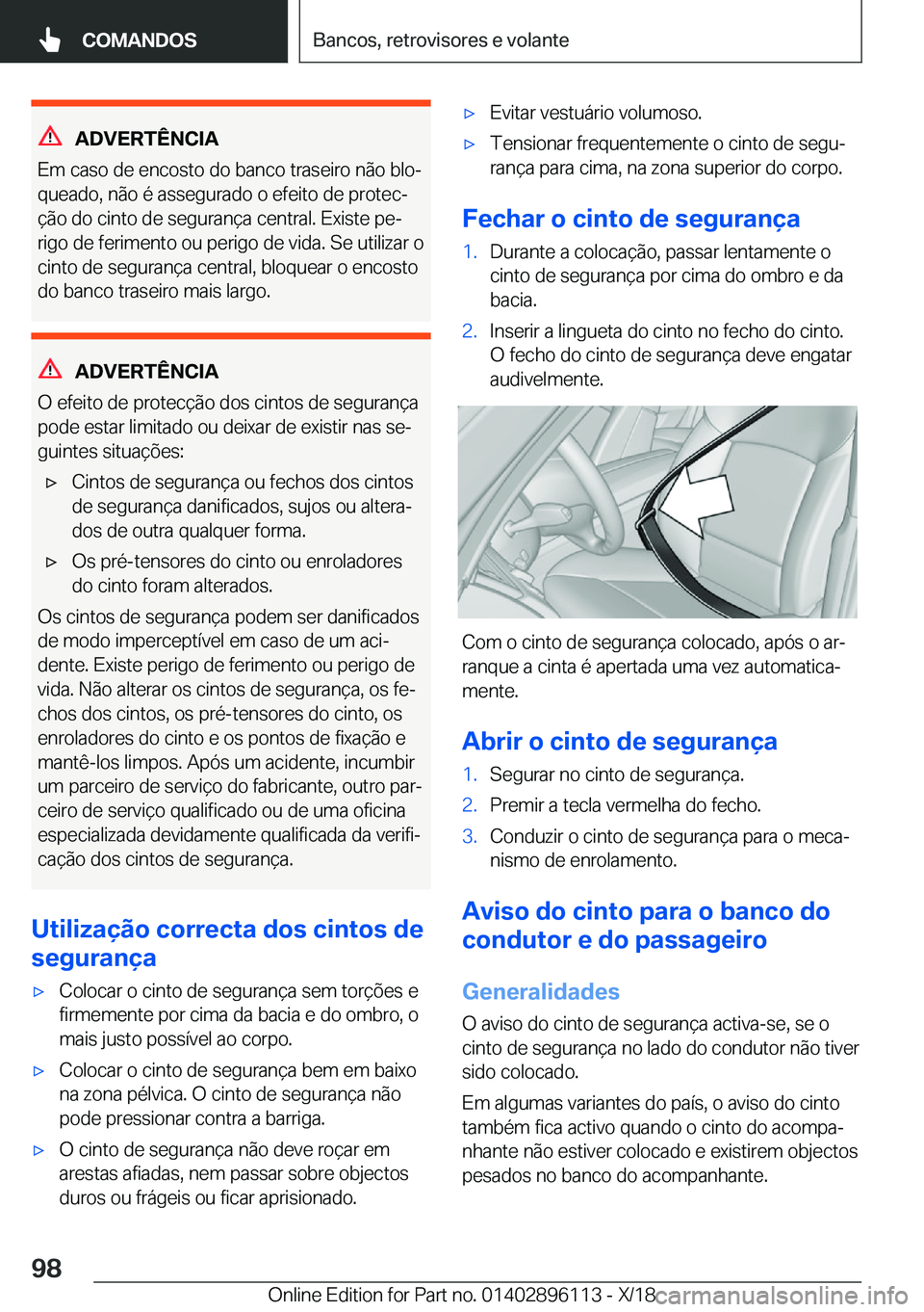 BMW X6 2019  Manual do condutor (in Portuguese) �A�D�V�E�R�T�
