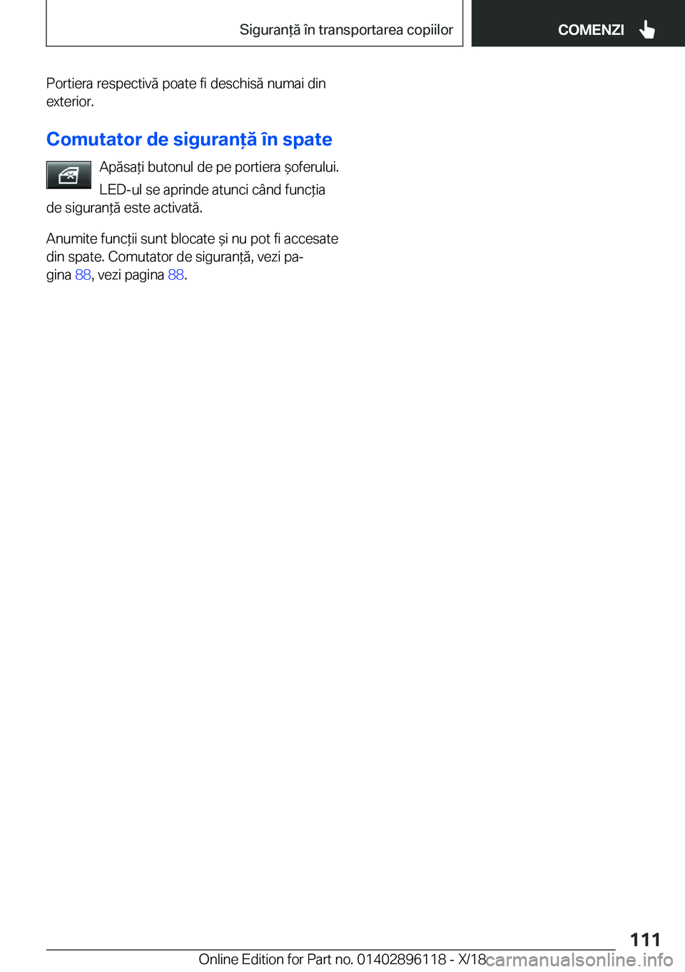 BMW X6 2019  Ghiduri De Utilizare (in Romanian) �P�o�r�t�i�e�r�a��r�e�s�p�e�c�t�i�v�