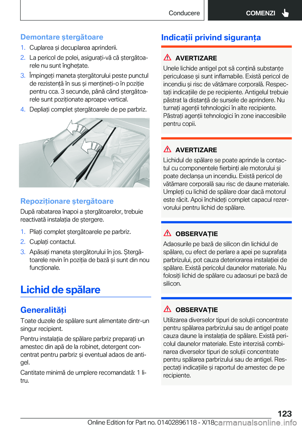 BMW X6 2019  Ghiduri De Utilizare (in Romanian) �D�e�m�o�n�t�a�r�e�&�t�e�r�g�