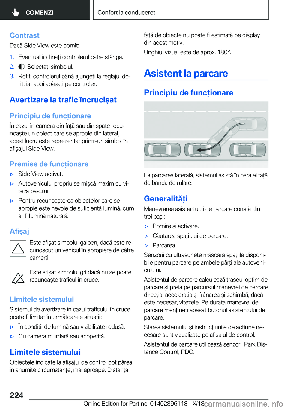 BMW X6 2019  Ghiduri De Utilizare (in Romanian) �C�o�n�t�r�a�s�t
�D�a�c�