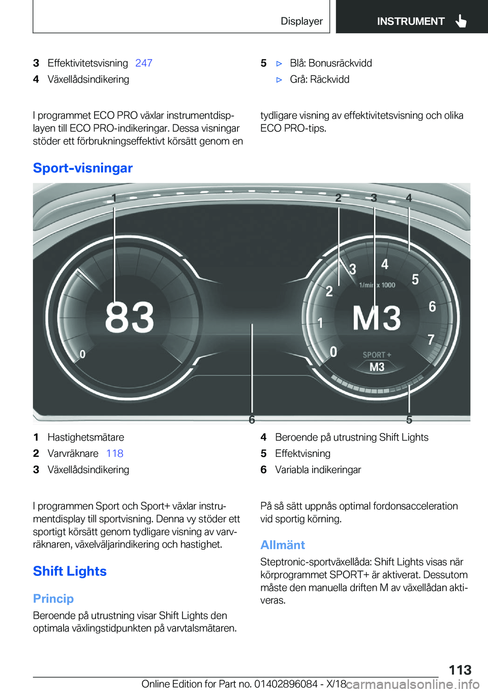 BMW X6 2019  InstruktionsbÖcker (in Swedish) �3�E�f�f�e�k�t�i�v�i�t�e�t�s�v�i�s�n�i�n�g\_�2�4�7�4�V�ä�x�e�l�l�å�d�s�i�n�d�i�k�e�r�i�n�g�5x�B�l�å�:��B�o�n�u�s�r�ä�c�k�v�i�d�dx�G�r�å�:��R�ä�c�k�v�i�d�d�I��p�r�o�g�r�a�m�m�e�t��E�C�O�