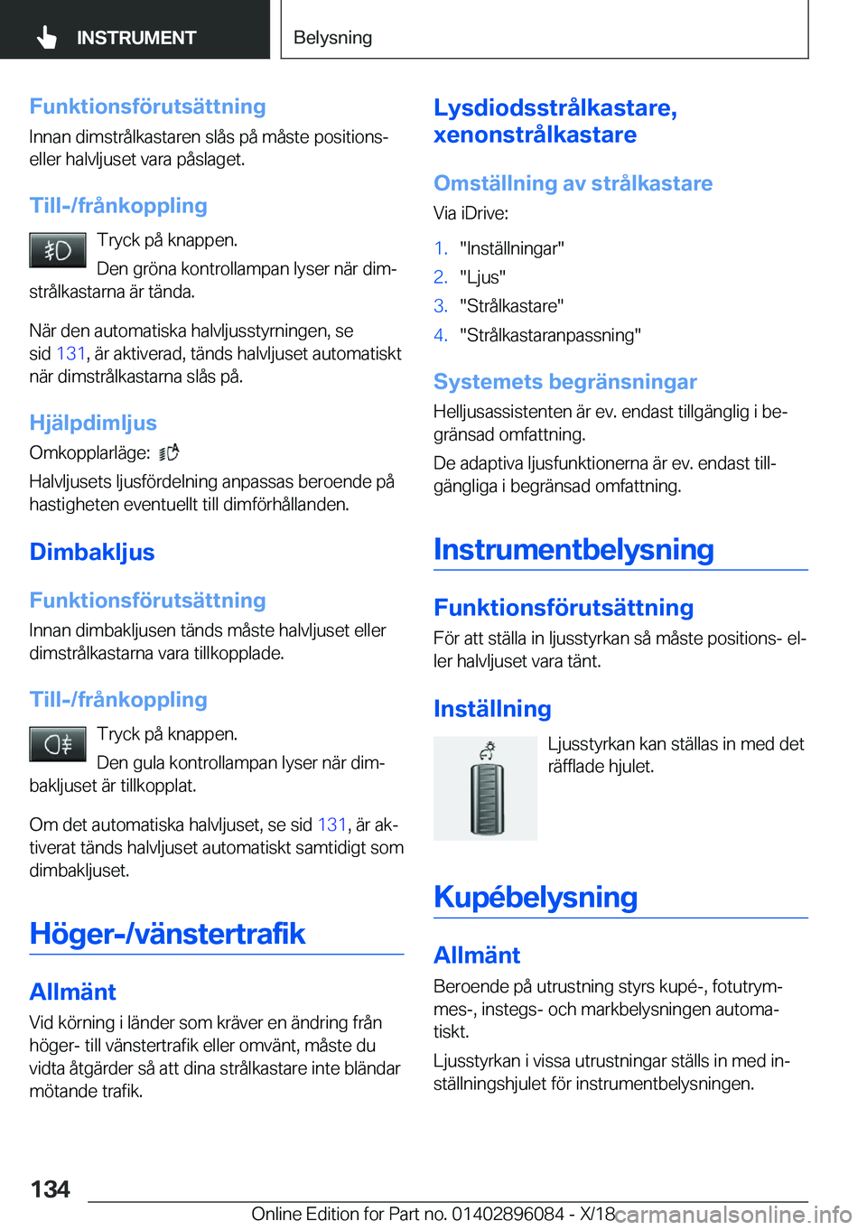 BMW X6 2019  InstruktionsbÖcker (in Swedish) �F�u�n�k�t�i�o�n�s�f�