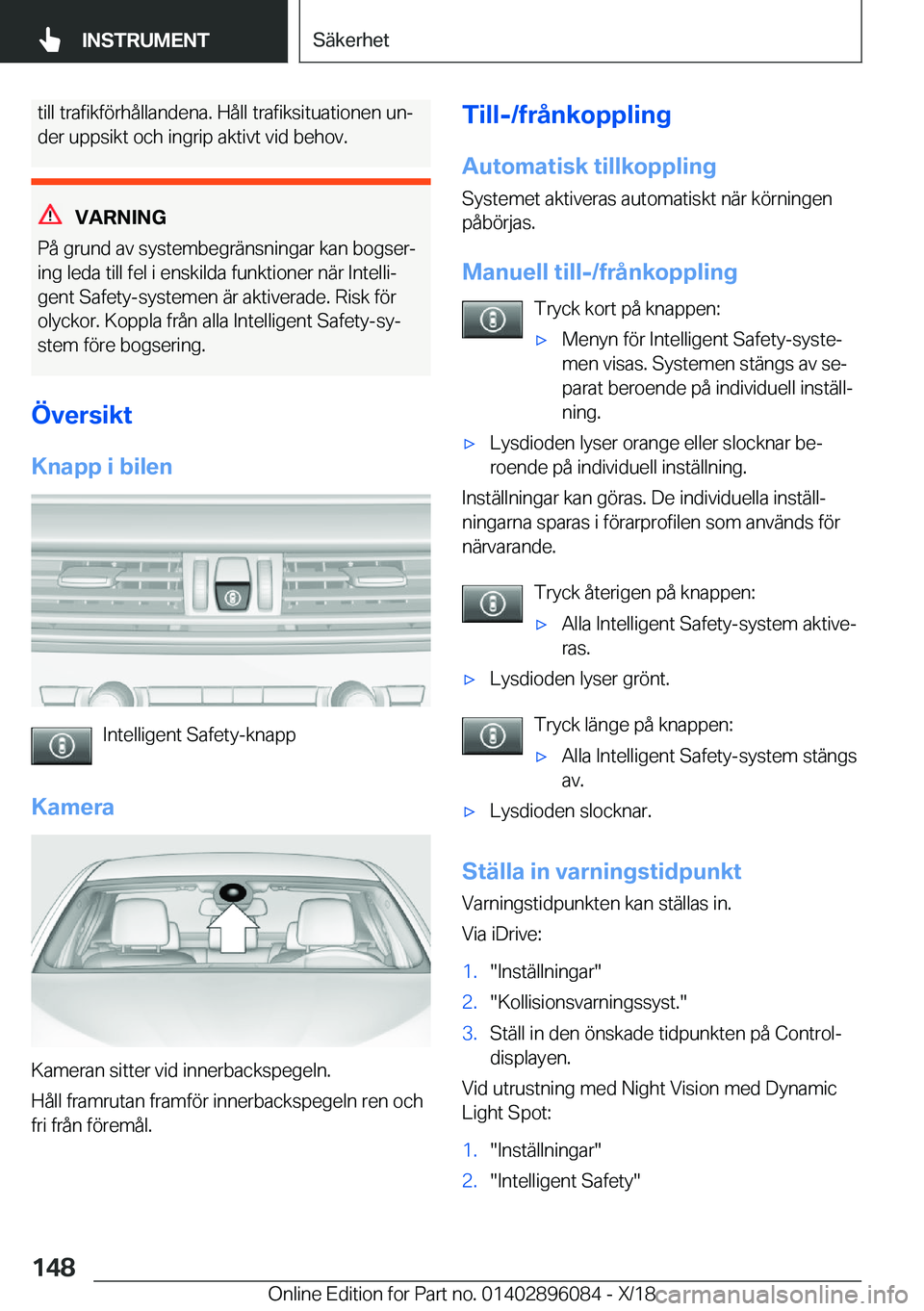 BMW X6 2019  InstruktionsbÖcker (in Swedish) �t�i�l�l��t�r�a�f�i�k�f�