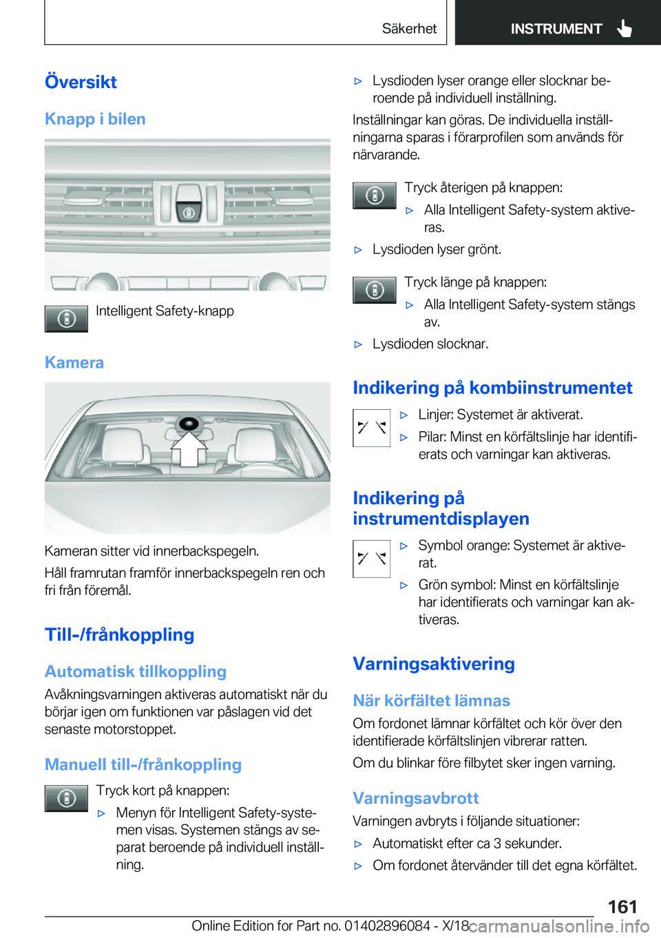 BMW X6 2019  InstruktionsbÖcker (in Swedish) �