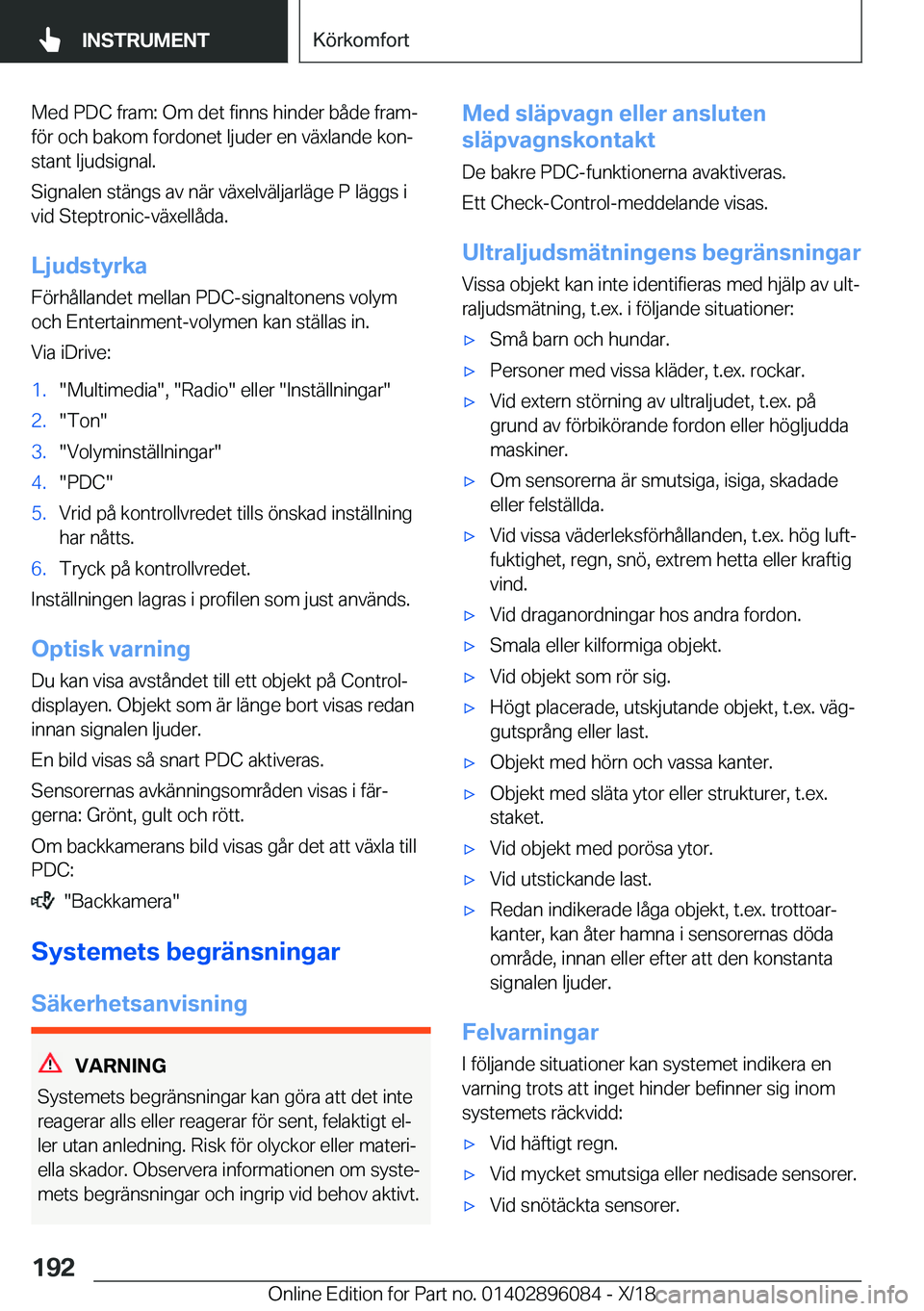 BMW X6 2019  InstruktionsbÖcker (in Swedish) �M�e�d��P�D�C��f�r�a�m�:��O�m��d�e�t��f�i�n�n�s��h�i�n�d�e�r��b�å�d�e��f�r�a�mj�f�