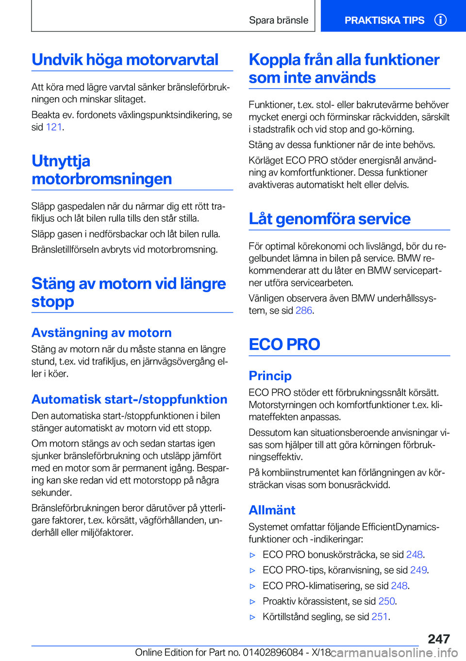 BMW X6 2019  InstruktionsbÖcker (in Swedish) �U�n�d�v�i�k��h�