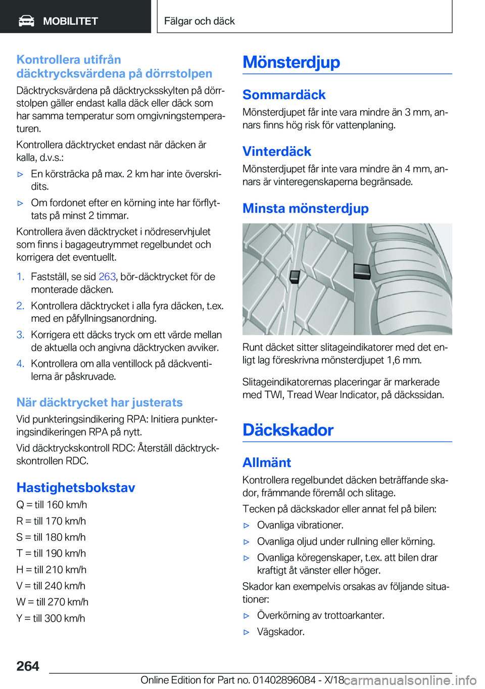 BMW X6 2019  InstruktionsbÖcker (in Swedish) �K�o�n�t�r�o�l�l�e�r�a��u�t�i�f�r�å�n
�d�ä�c�k�t�r�y�c�k�s�v�ä�r�d�e�n�a��p�å��d�