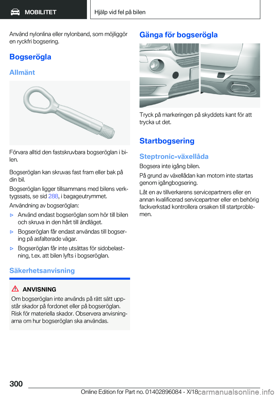 BMW X6 2019  InstruktionsbÖcker (in Swedish) �A�n�v�ä�n�d��n�y�l�o�n�l�i�n�a��e�l�l�e�r��n�y�l�o�n�b�a�n�d�,��s�o�m��m�