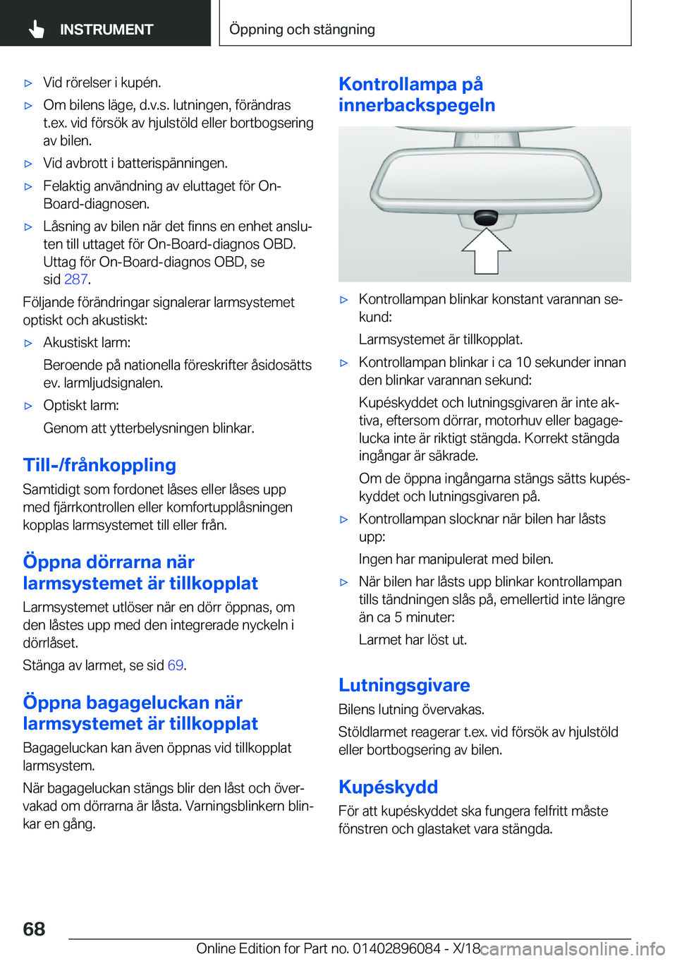 BMW X6 2019  InstruktionsbÖcker (in Swedish) x�V�i�d��r�