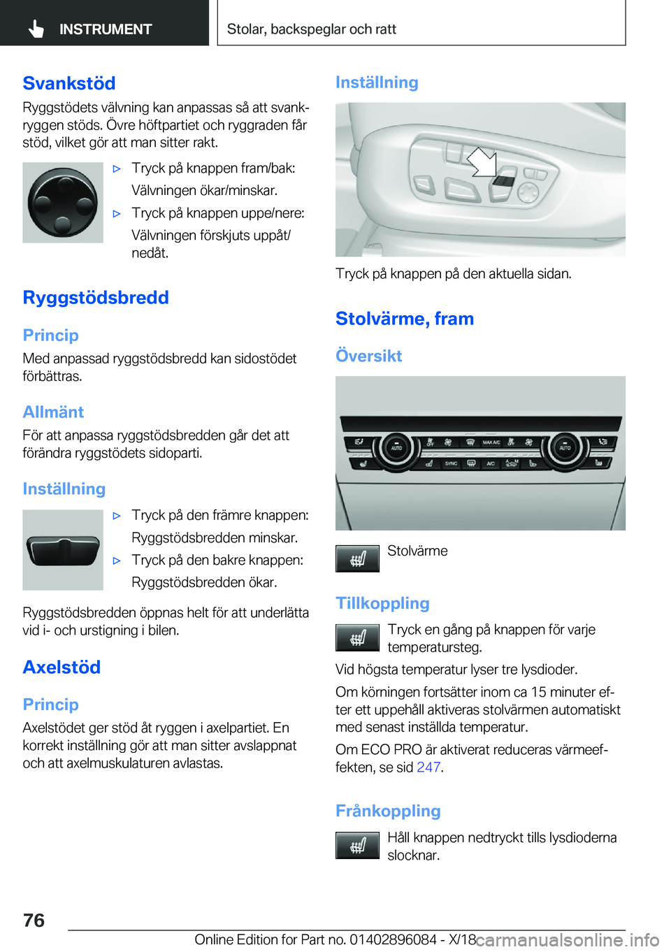 BMW X6 2019  InstruktionsbÖcker (in Swedish) �S�v�a�n�k�s�t�