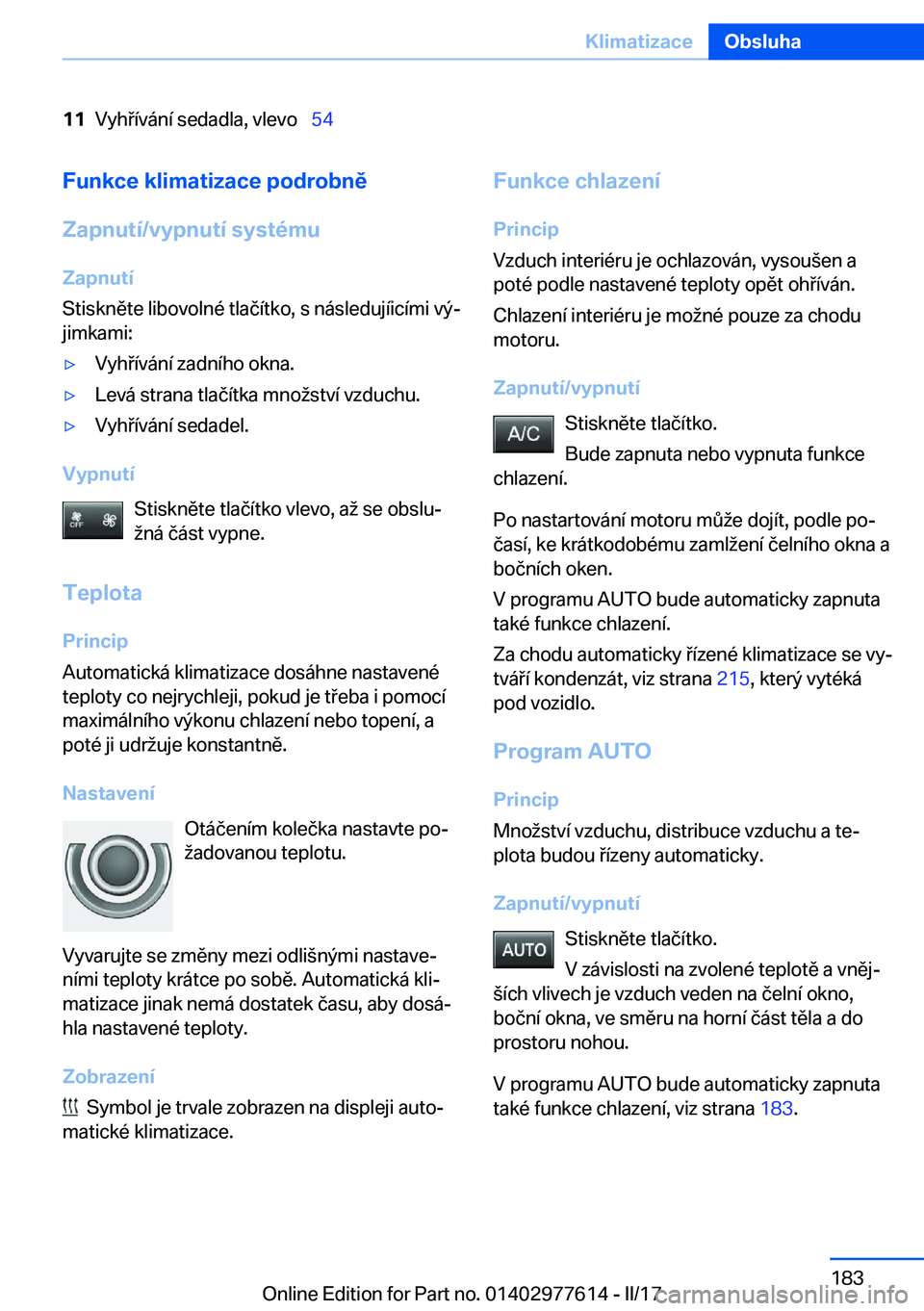 BMW X6 2017  Návod na použití (in Czech) �1�1�V�y�h �