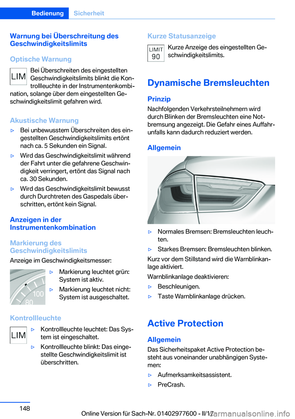 BMW X6 2017  Betriebsanleitungen (in German) �W�a�r�n�u�n�g��b�e�i��