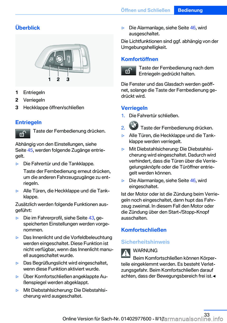 BMW X6 2017  Betriebsanleitungen (in German) �