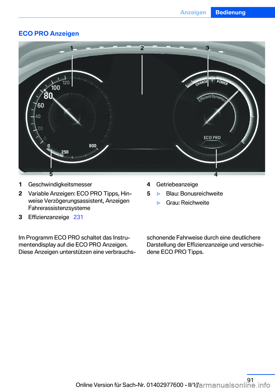 BMW X6 2017  Betriebsanleitungen (in German) �E�C�O��P�R�O��A�n�z�e�i�g�e�n�1�G�e�s�c�h�w�i�n�d�i�g�k�e�i�t�s�m�e�s�s�e�r�2�V�a�r�i�a�b�l�e� �A�n�z�e�i�g�e�n�:� �E�C�O� �P�R�O� �T�i�p�p�s�,� �H�i�nj
�w�e�i�s�e� �V�e�r�z�ö�g�e�r�u�n�g�s�a�s�s